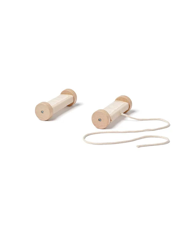 Pull Along Toy Dotty Aiden - 2 in 1 - Pull Along - Beige/White - Kid's Concept