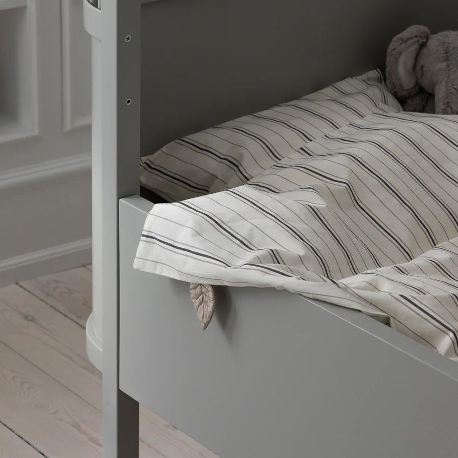 Dekbedovertrek - Percale Junior Bed linen (DK size) - 100x140cm & 40x45cm - Cream Stripe