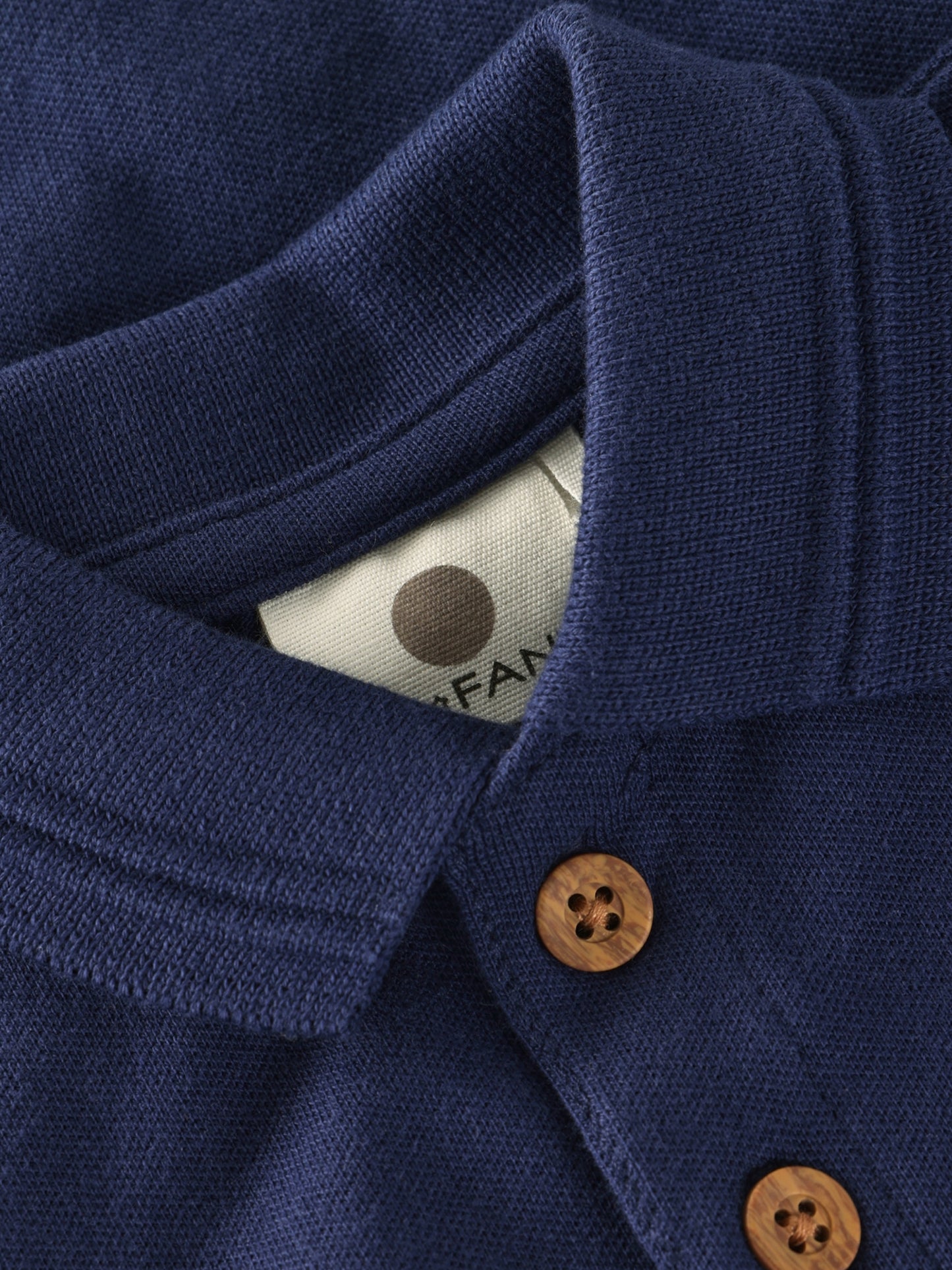 Kurzarm-Polo-Strampler - Bio-Baumwolle - Medieval Blue - En Fant