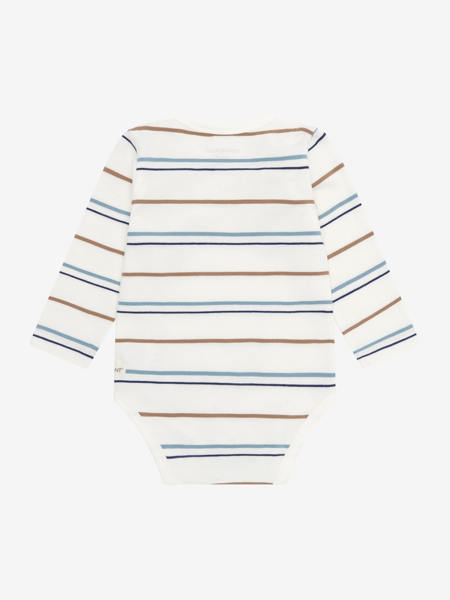 Strampler Langarm - Bio-Baumwolle - Egret/Gestreift - Body LS Stripe - En Fant