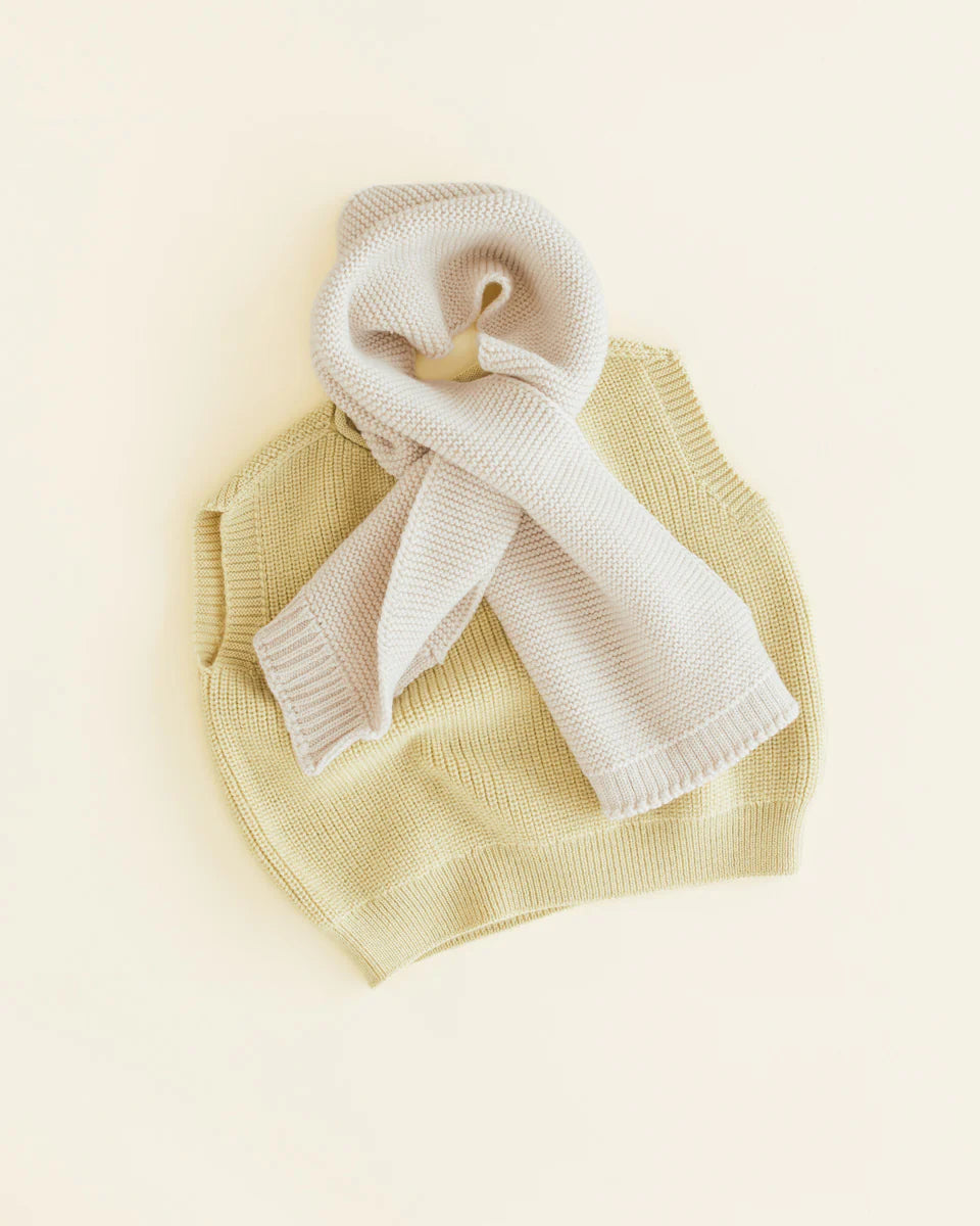 Scarf Ivo - 100% extra fine Italiaanse merino wol - HVID