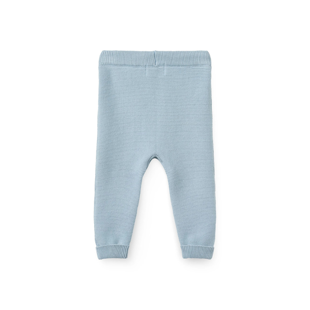 Gestrickte Hose - Cotton Baby Leggings - Bio-Baumwolle - Blau/Dusty Blue - Copenhagen Colors