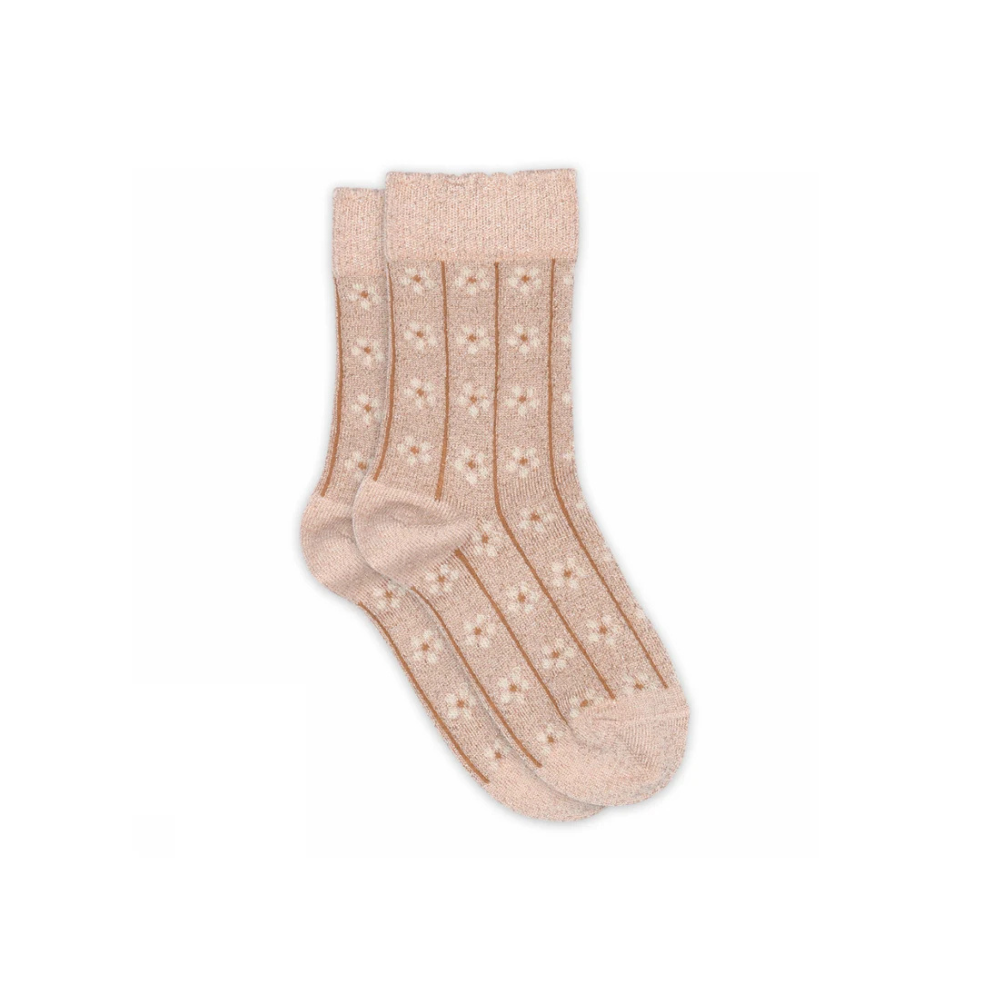 Kindersöckchen Glitzer - Oline Socke - Rosa/Rose Dust - MP Denmark