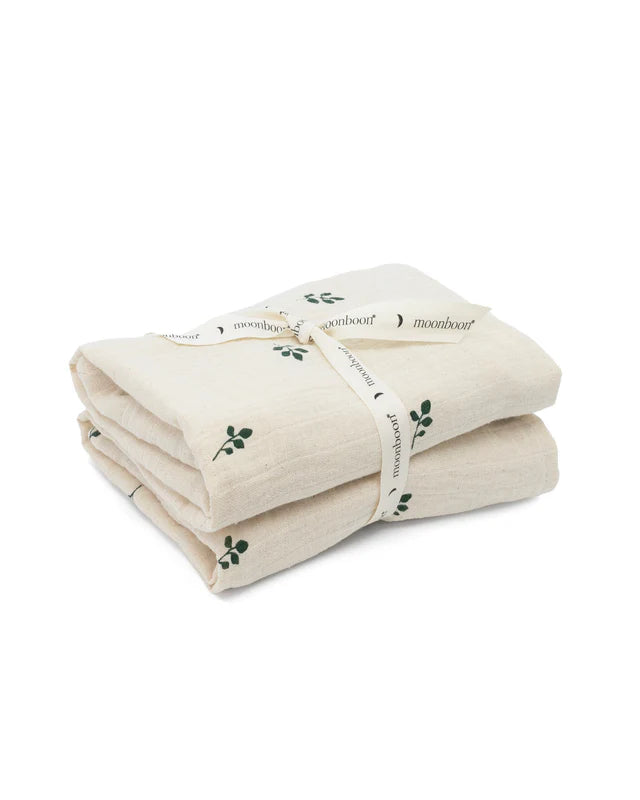 Hydrophilic cloths - 2 pack - Over the Moon - 65x65 cm - Organic cotton - Moonboon