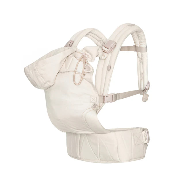 Ergonomic Baby Carrier - Organic cotton - Magnetic buckles - Beige - Moonboon