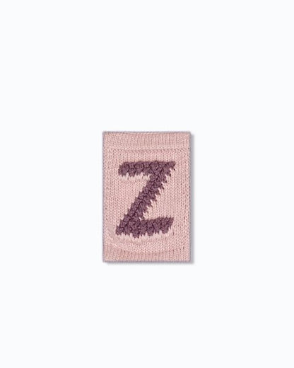 Gestrickte Buchstaben Wimpel N-Z - Knitted Letters - Rosatöne - SmallStuf