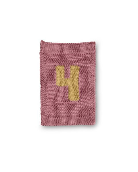 Gebreide nummer vlaggetjes - Knitted Numbers - Roze tinten - SmallStuff - productfoto - afbeelding 4