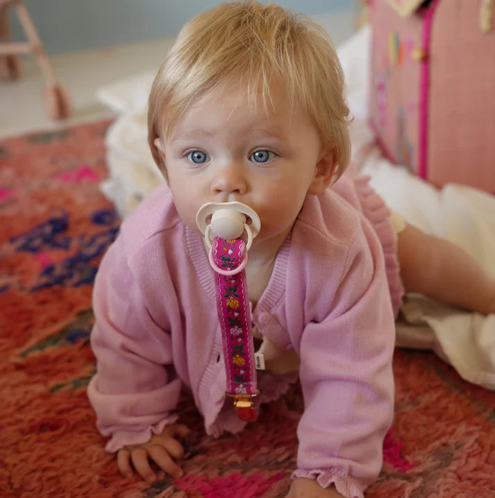 Speenkoord Ibiza - Handgemaakt - Baby Bloom Clips - productfoto - afbeelding 3