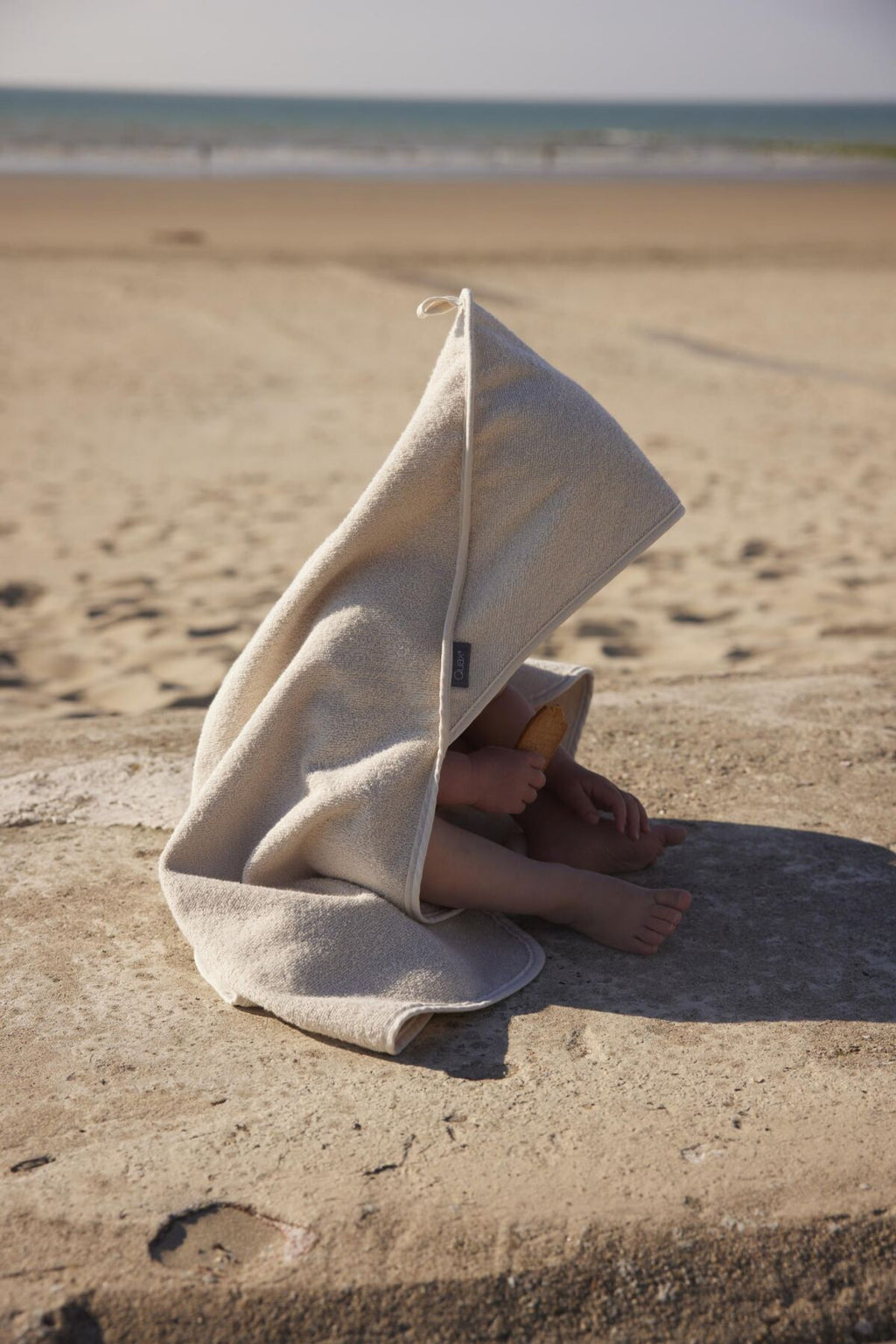 Badcape en Washandje - Badstof - Quax - productfoto
