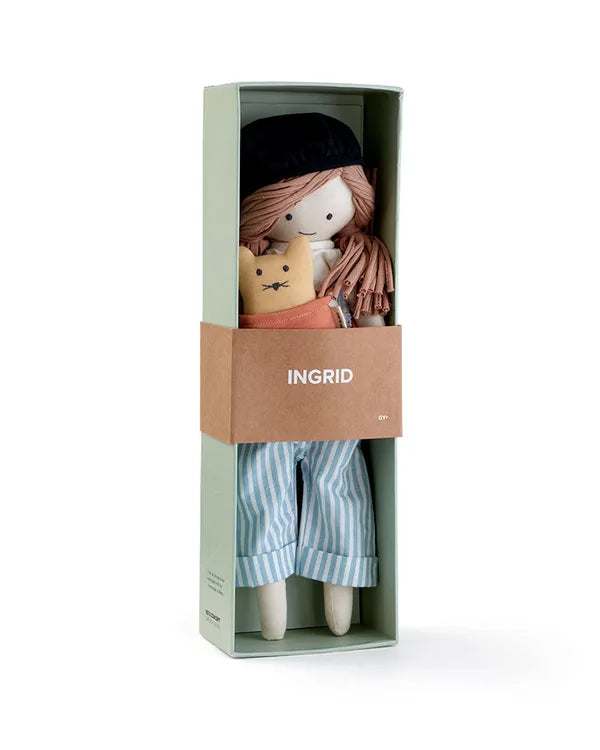 Weiche Mädchenpuppe - Puppe Ingrid - Baumwolle - Kid's Concept