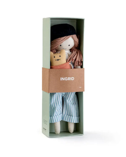 Weiche Mädchenpuppe - Puppe Ingrid - Baumwolle - Kid's Concept