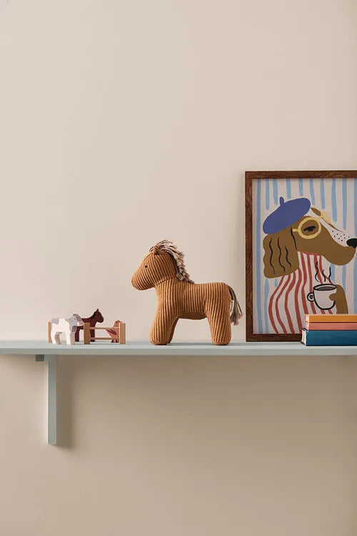 Knuffel paard Vera Aiden - Katoen - Bruin - Kid's Concept - productfoto - afbeelding 3
