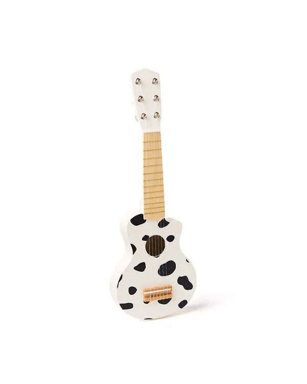 Wooden Toy Guitar - Cow Print - Black White - FSC Certified - Kid’s Concept