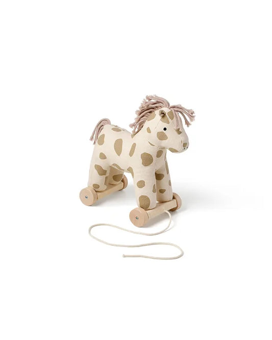 Pull Along Toy Dotty Aiden - 2 in 1 - Pull Along - Beige/White - Kid's Concept