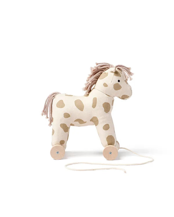 Pull Along Toy Dotty Aiden - 2 in 1 - Pull Along - Beige/White - Kid's Concept