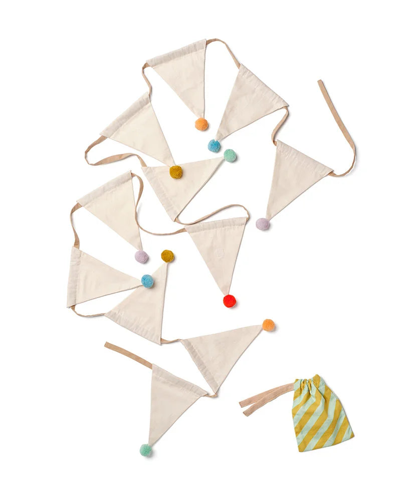 Verjaardagsslinger met verwisselbare cijfers - Biologisch katoen - 300 cm - Kid's Concept - productfoto - afbeelding 4