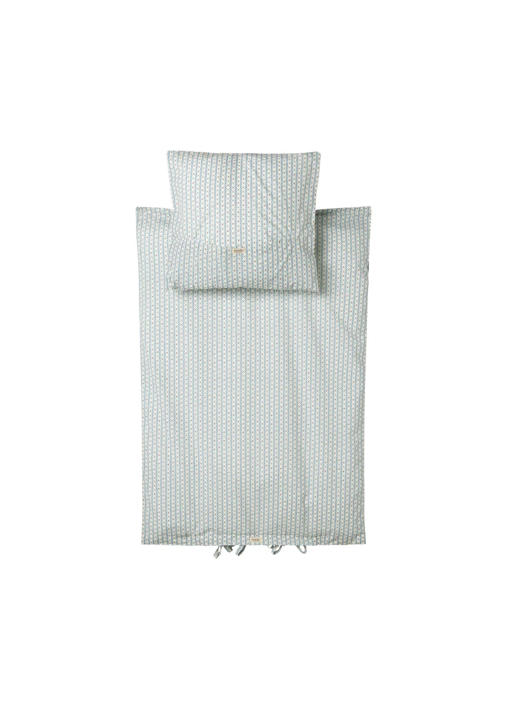 Bed Linen Junior Floral Stripe – Organic Cotton – Junior Duvet Cover Set – Floral and Stripe Pattern – 100 × 140 cm – MarMar Copenhagen