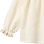 Blouse Merle - Biologisch katoen - Ecru/Eggshell - Wheat - productfoto - afbeelding 3
