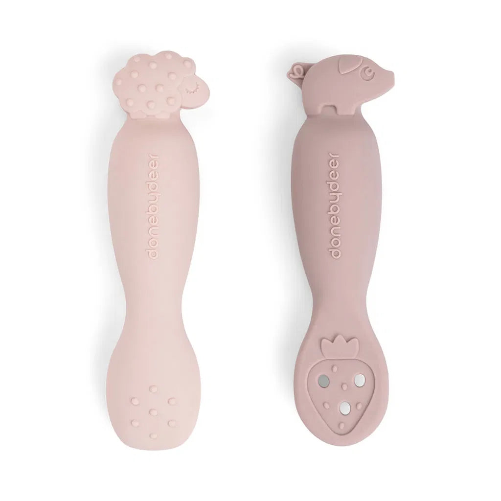 Oefen lepelset - Learning spoon set - Tiny farm - Powder - Done by Deer - productfoto - afbeelding 6