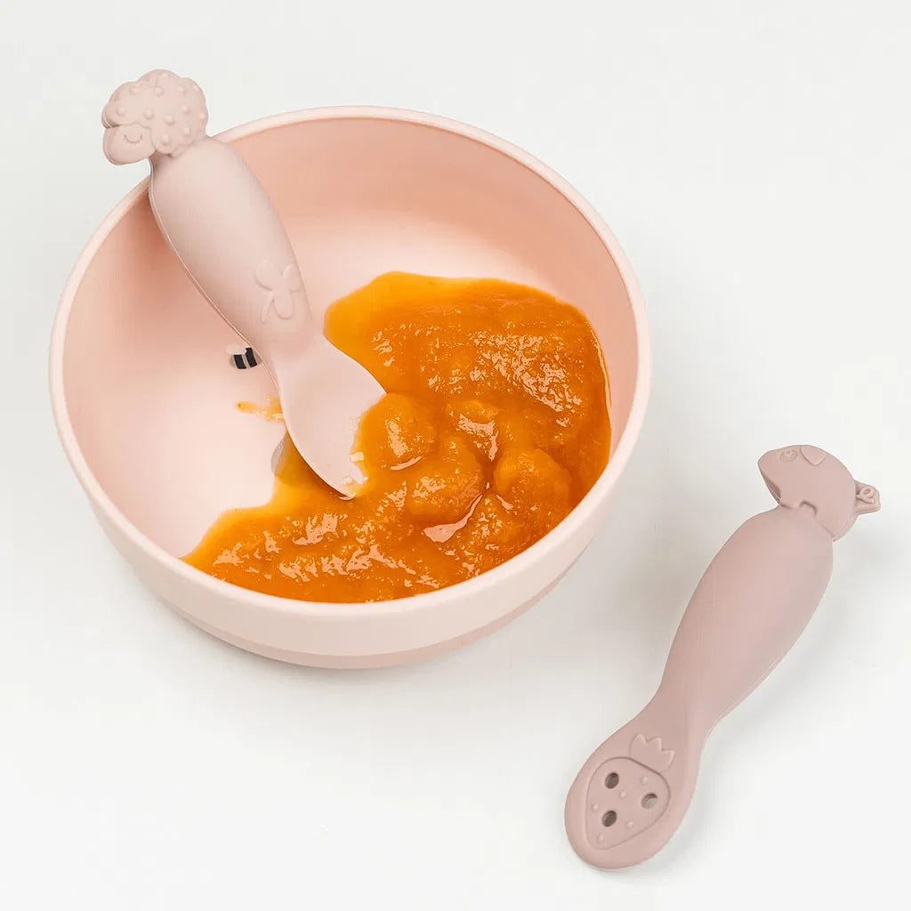Oefen lepelset - Learning spoon set - Tiny farm - Powder - Done by Deer - productfoto - afbeelding 2