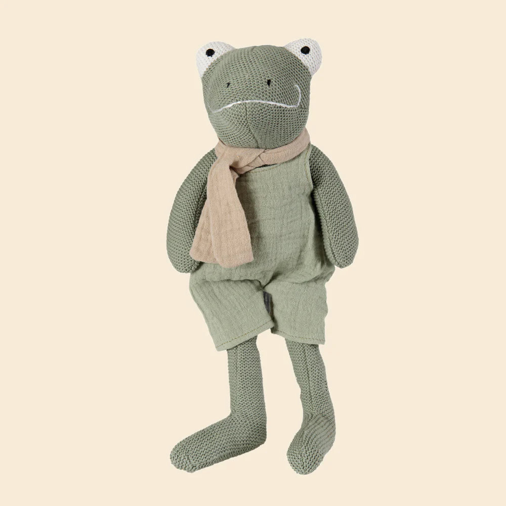 Jeremy the frog - Cotton cuddly toy with rattle - Egmont Toys