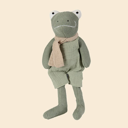 Jeremy the frog - Cotton cuddly toy with rattle - Egmont Toys