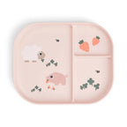 Fächer-Kinderteller - Foodie compartment plate - Tiny farm - Powder - Done by Deer