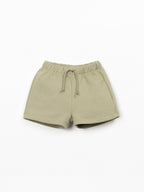 Short - Khaki Green - Katoen met gerecycled katoen - Play up - voorkant