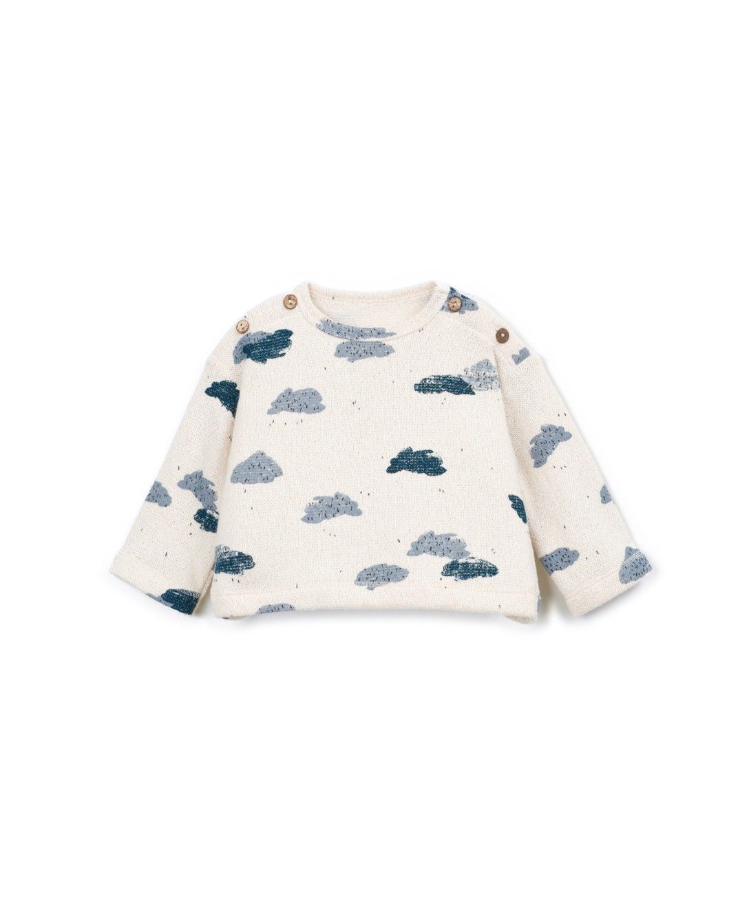 Baby sweater met wolkenprint - Katoenmix - Clouds Detail - Play Up