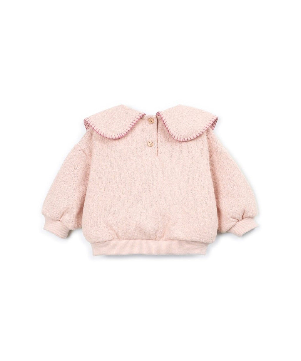 Jersey-Pullover mit Kragen - Baumwollmischung - Stickerei - Play Up