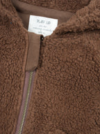Teddy baby jacket - Organic cotton - Brown - Play Up
