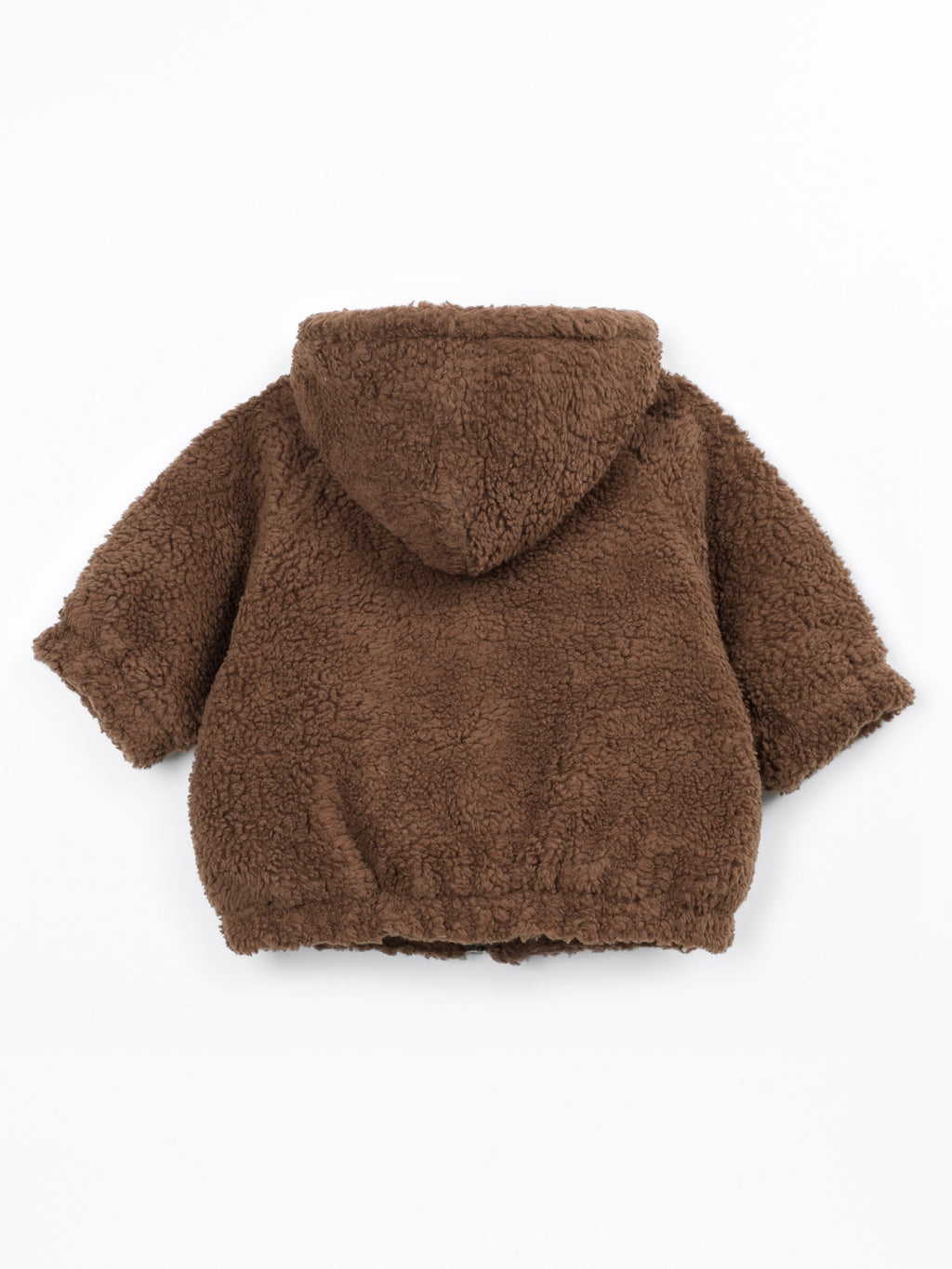 Teddy baby jacket - Organic cotton - Brown - Play Up