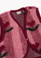 Babyvest Lulu Light – Cherry pattern – 100% wol – Alwero