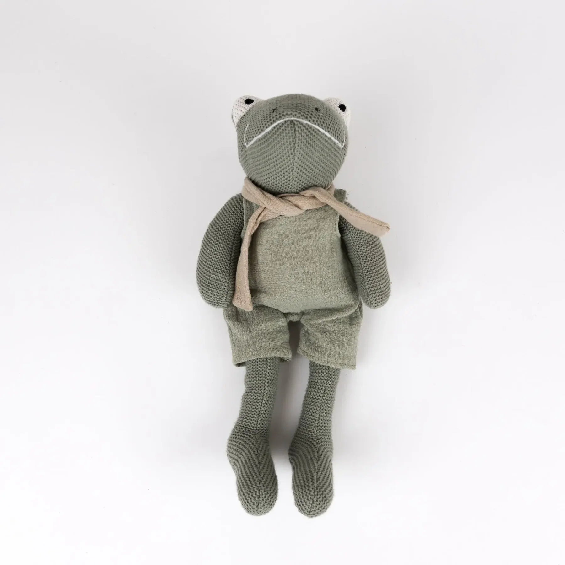 Jeremy de kikker - Katoenen knuffel met rammelaar - Egmont Toys - productfoto - afbeelding 6