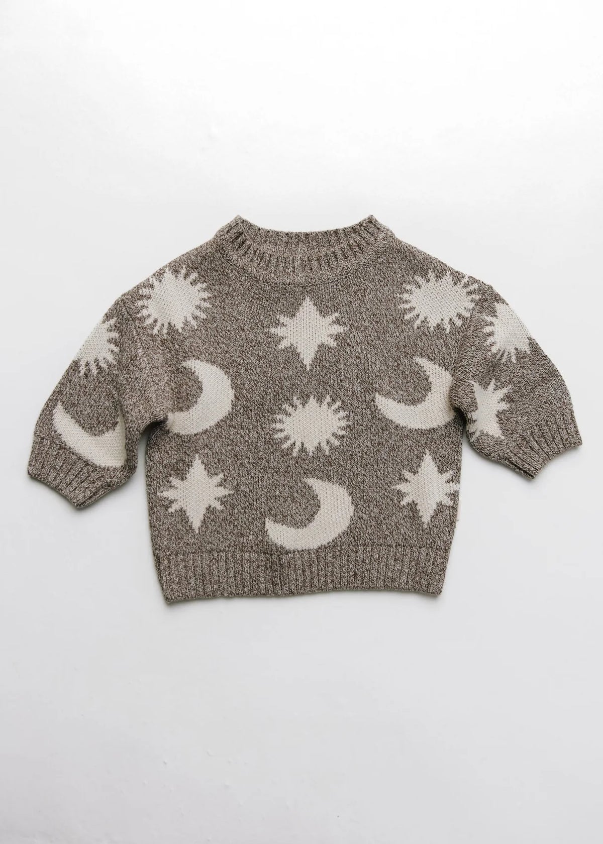 Moon & Stars Sweater – Mushroom – 100% Bio-Baumwolle – Claude & Co