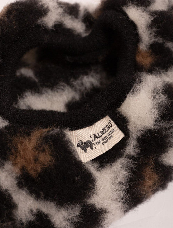 Cloudlet Slippers – Women's Wool Slippers – Leopard – 100% Wool with Eco-Sole – Alwero