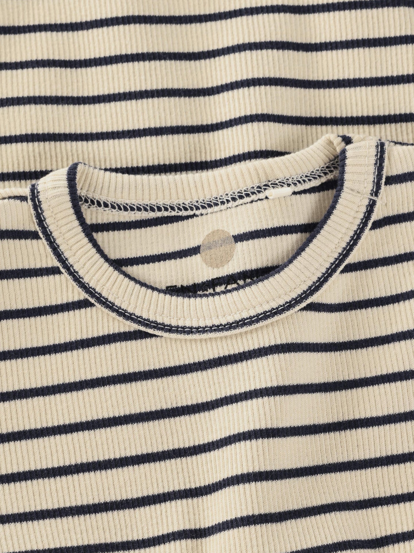 Strampler langarm - LS Rib Body - Medieval Blue Stripe - GOTS - Baumwolle - En Fant