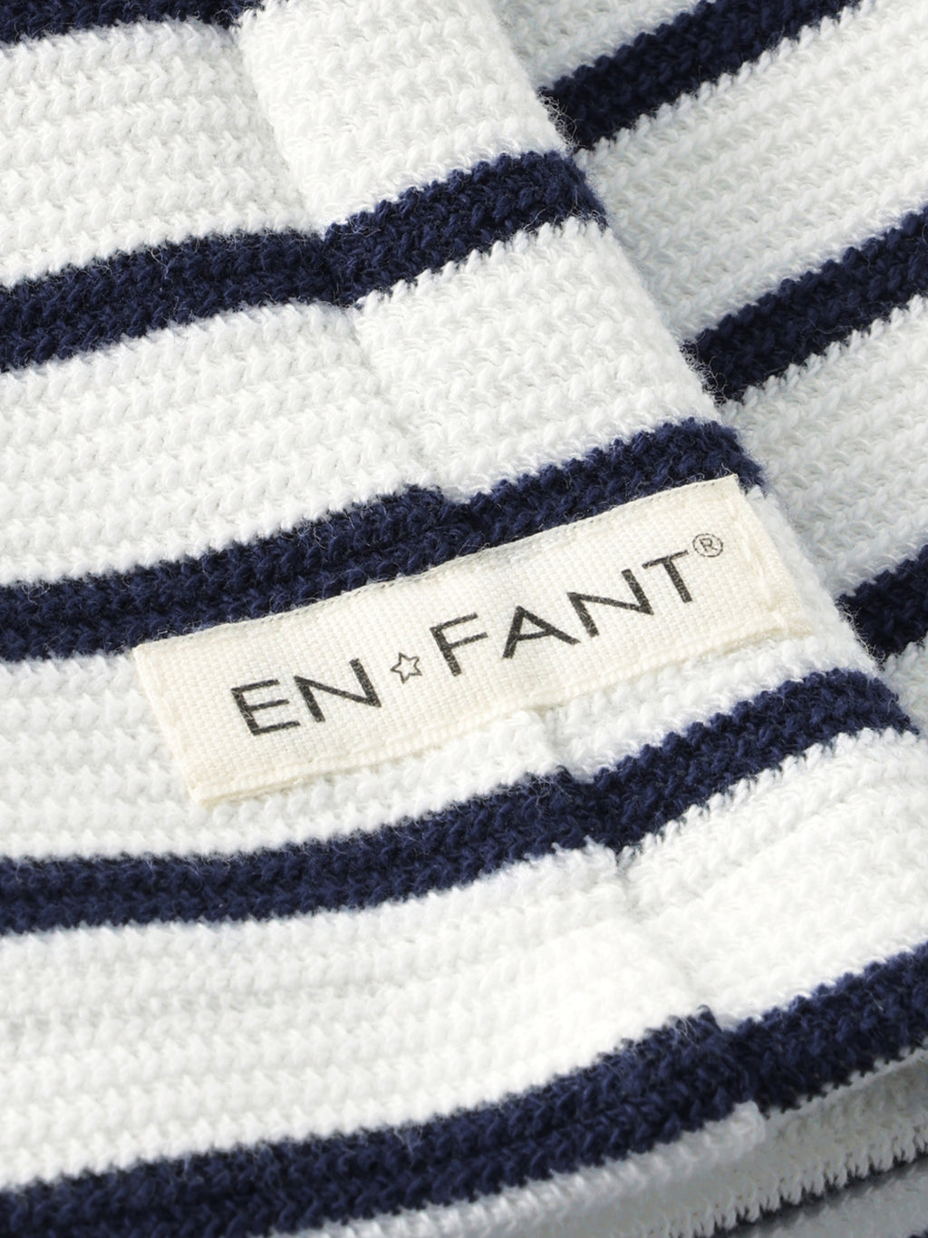 Gestreept Korte Broekje - Sweat Shorts - Medieval Blue Stripe - Katoen - En Fant - productfoto - afbeelding 3