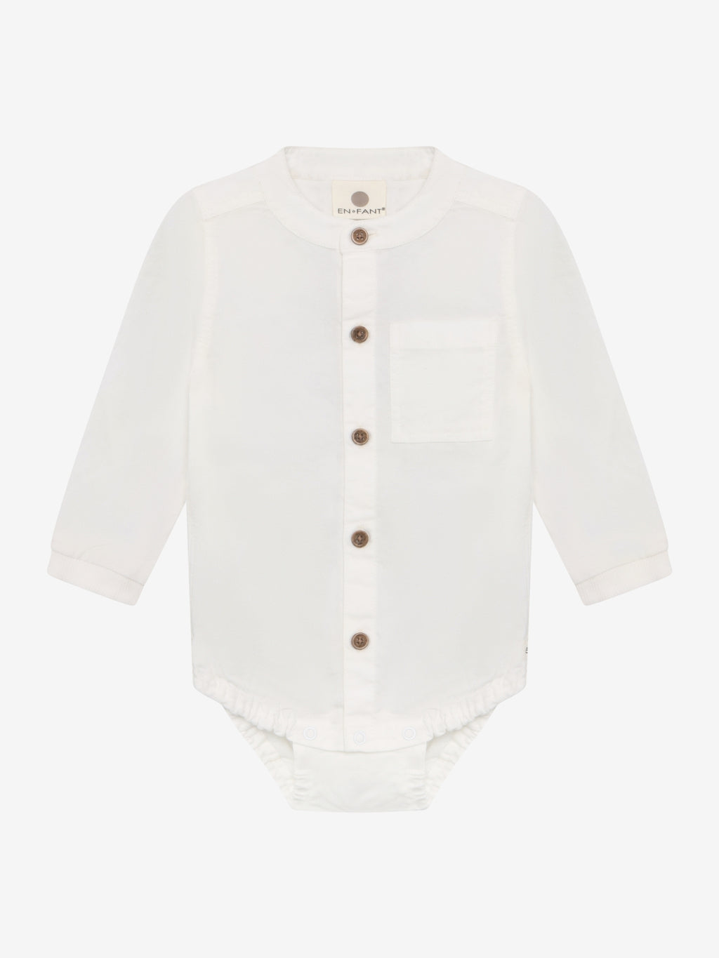 Romper met overhemdlook - Egret – 100% katoen – En Fant
