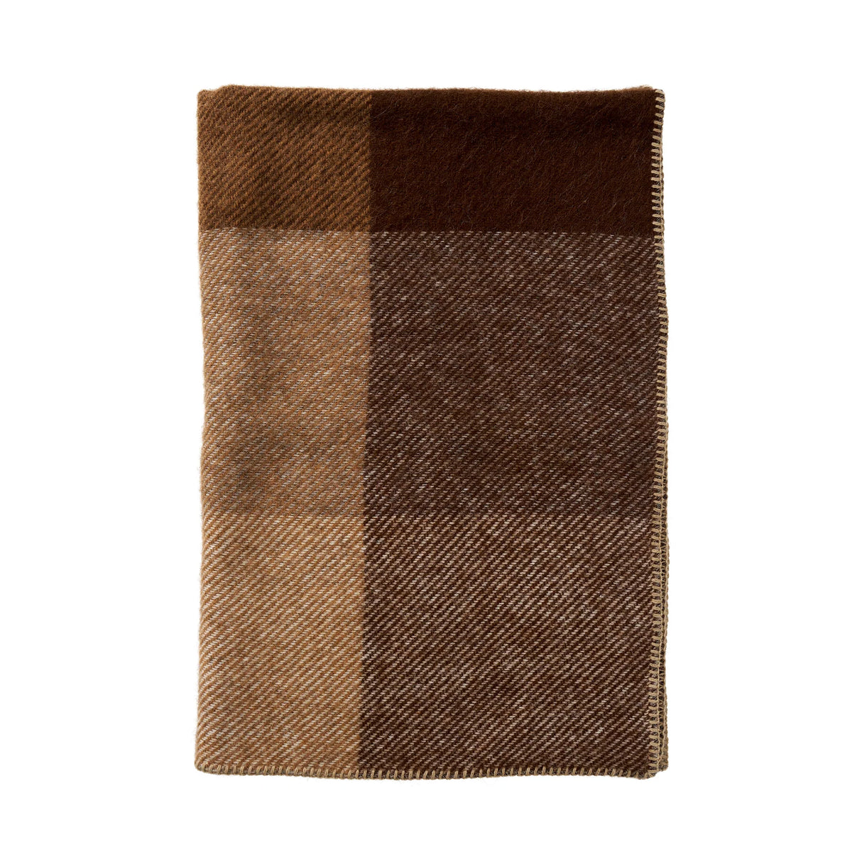 Gotland Check Midi – Wollene Kinderbettdecke mit Karomuster aus Gotlandwolle und Lammwolle 90 × 130 cm – Klippan Yllefabrik