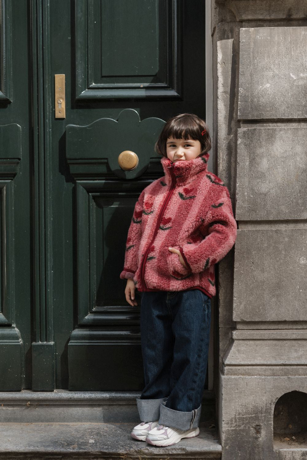 Wool jacket - Belins UL Junior Cherry Pattern – 100% wool – Alwero