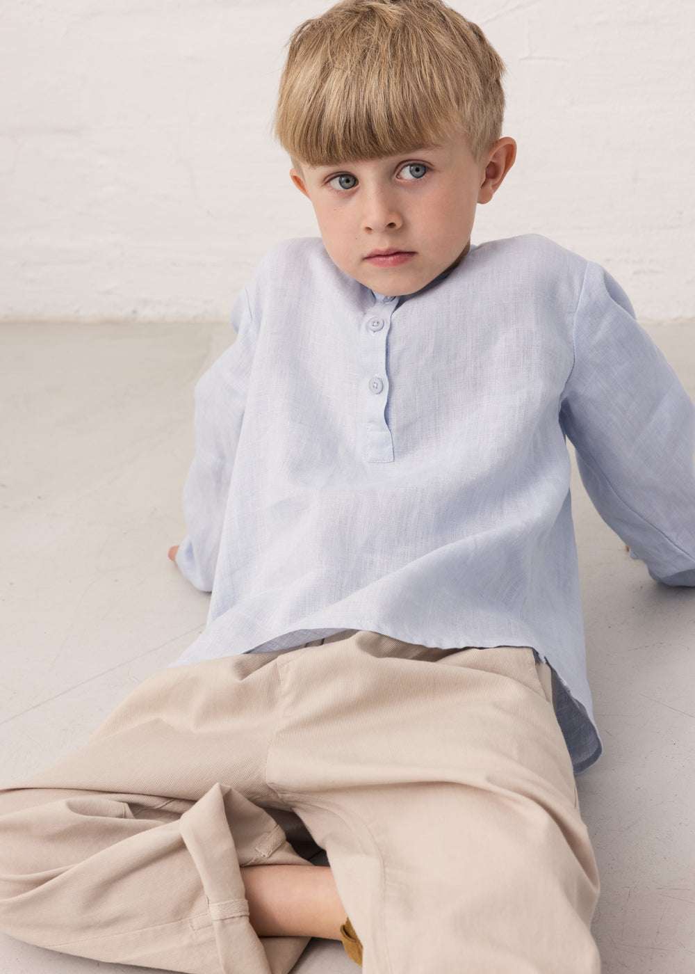 Pants Plano - Cotton - Mercury Grey/Beige - MarMar Copenhagen
