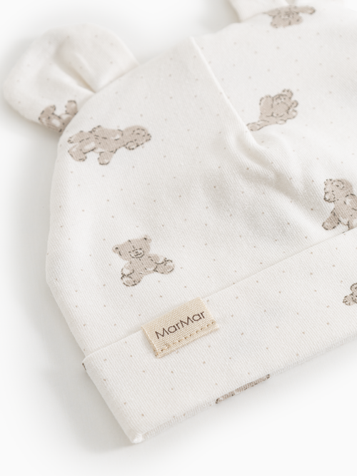 Babymütze Aiko Ear – Teddybären – Modal & Bio-Baumwolle – MarMar Copenhagen