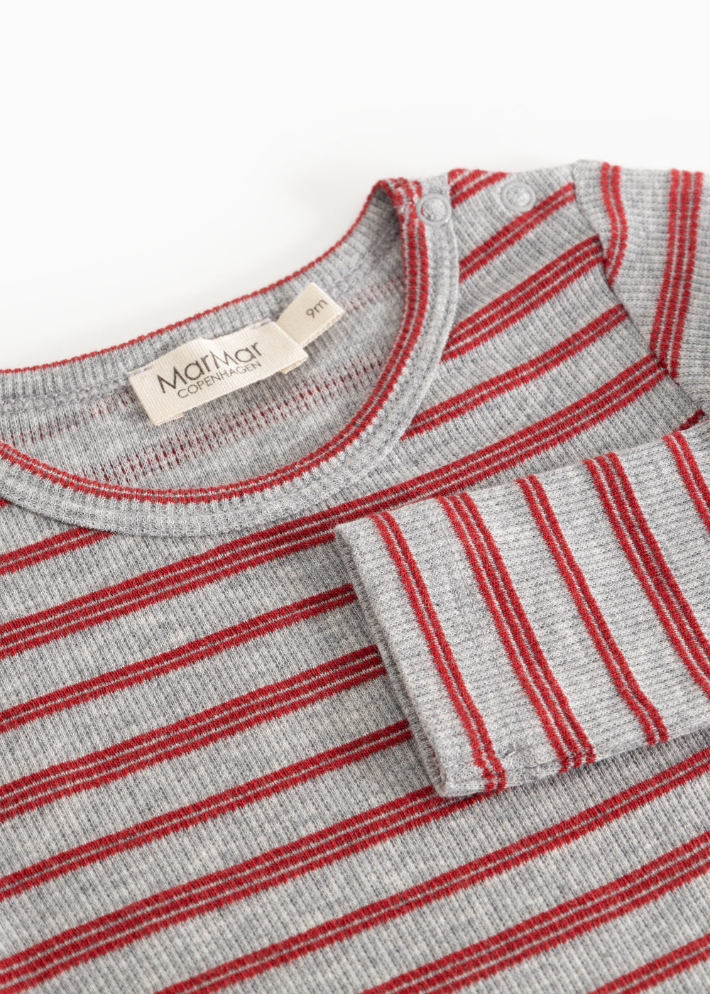 Benedicte Cherry Stripe – Romper – Modal Fine Rib – MarMar Copenhagen