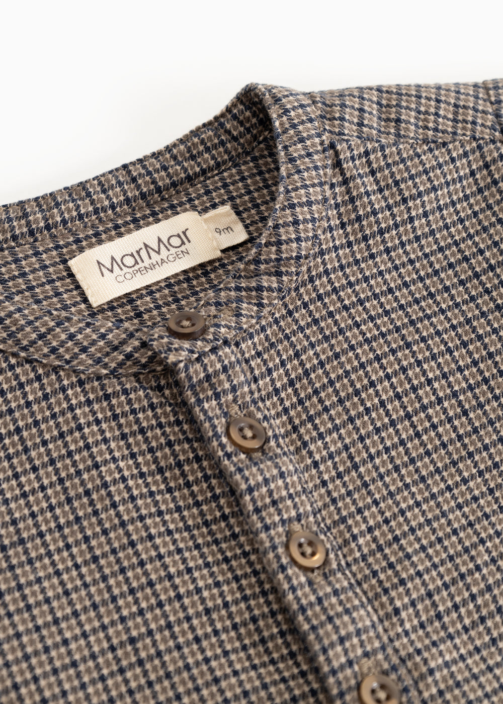 Totoro Shirt – Structured Cotton – Houndstooth Check – MarMar Copenhagen