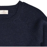Knitted Baby Sweater - Merino Classic Rib Knit - Navy Blue - Copenhagen Colors