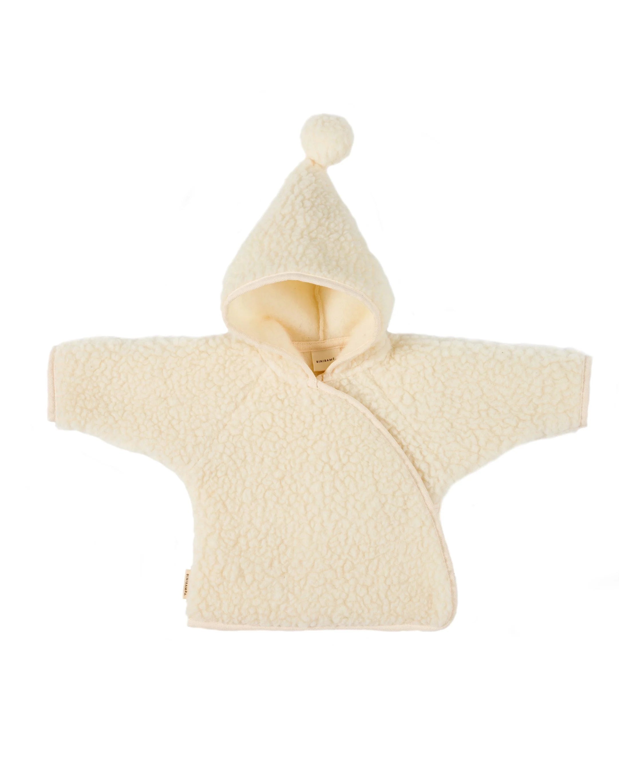 Merinowolljacke - Snugglejacket - Milk - BINIBAMBA