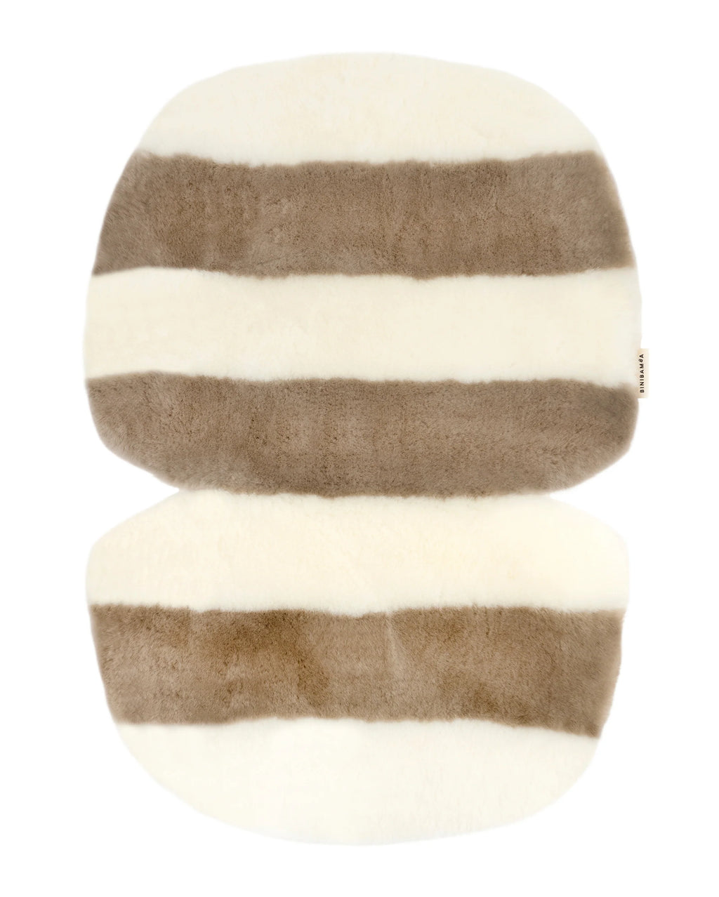 Merinowolle Kinderwagen-Einlage Snuggler® - White Toastie - BINIBAMBA