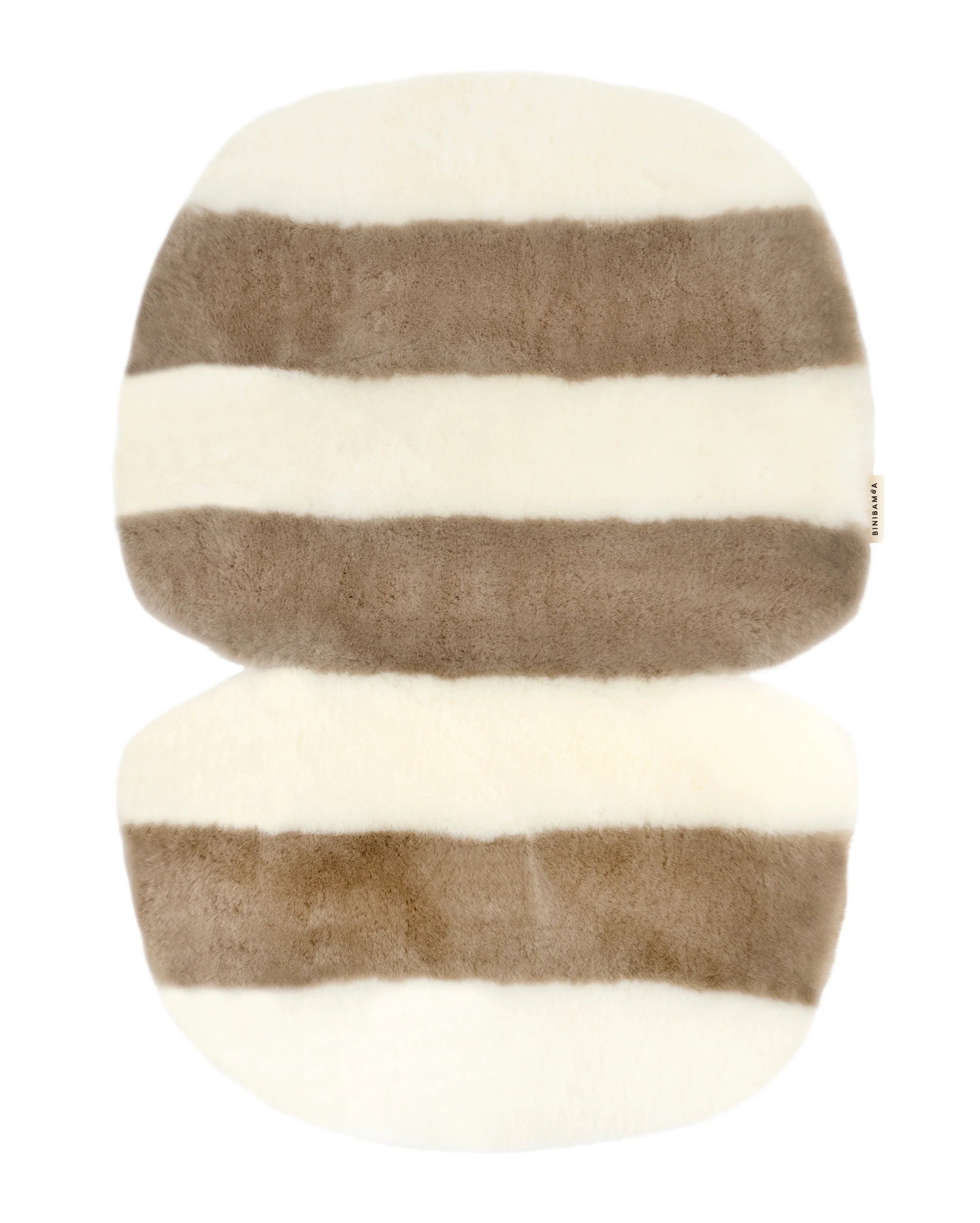 Merinowolle Kinderwagen-Einlage Snuggler® - White Toastie - BINIBAMBA