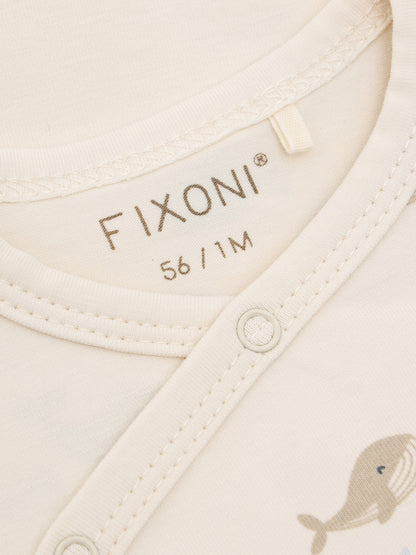 Envelope romper - Organic cotton - Arctic Ice/Whales - Fixoni